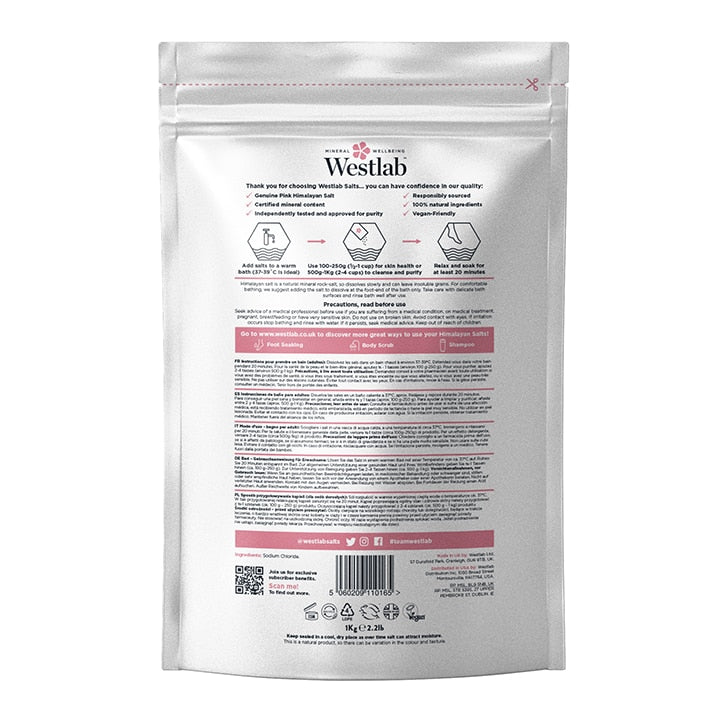 Westlab Himalayan Bath Salt 1kg