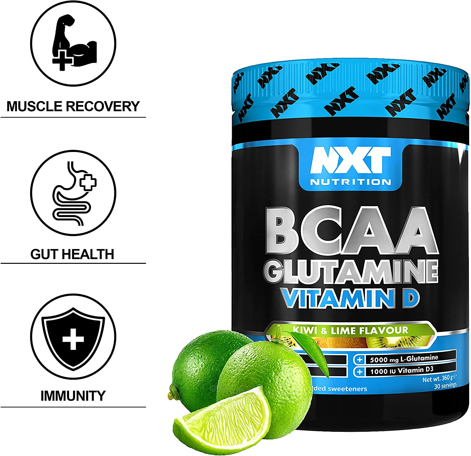 NXT Nutrition BCAA Glutamine Vitamin D