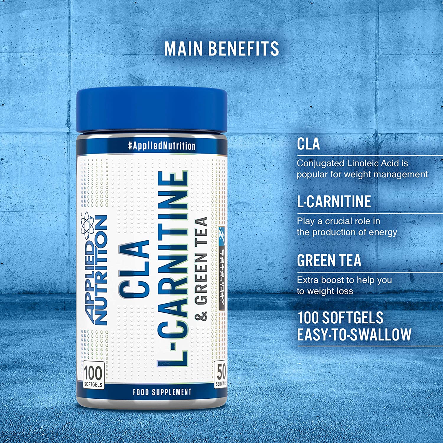 Applied Nutrition CLA L-Carnitine & Green Tea