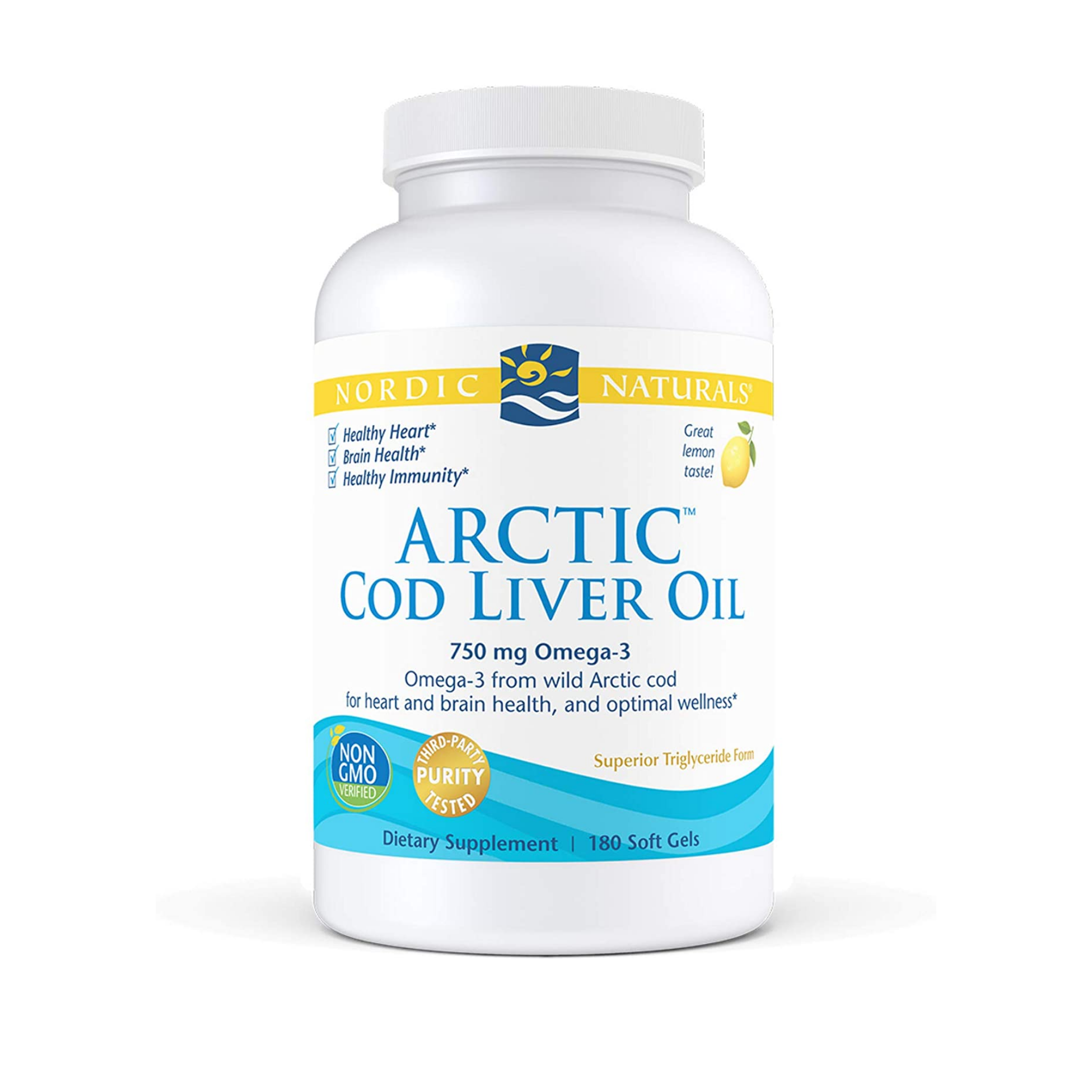 Nordic Naturals Arctic Cod Liver Oil, Lemon