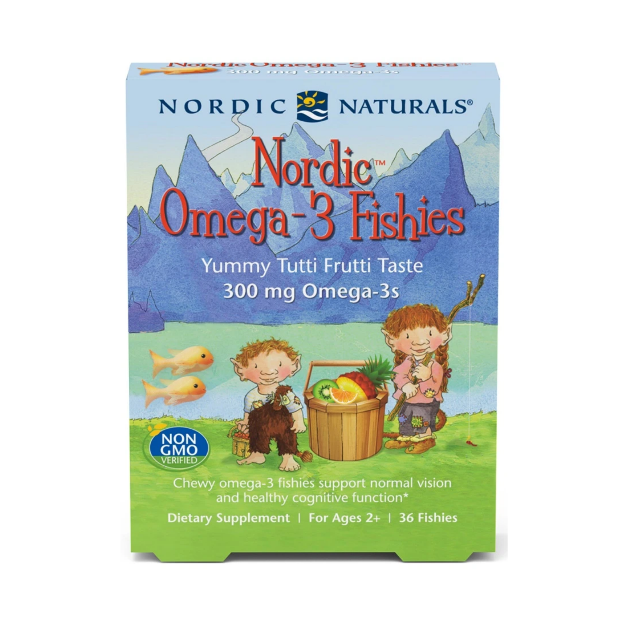 Nordic Naturals Nordic Omega-3 Fishies, 300mg Yummy Tutti Frutti Taste