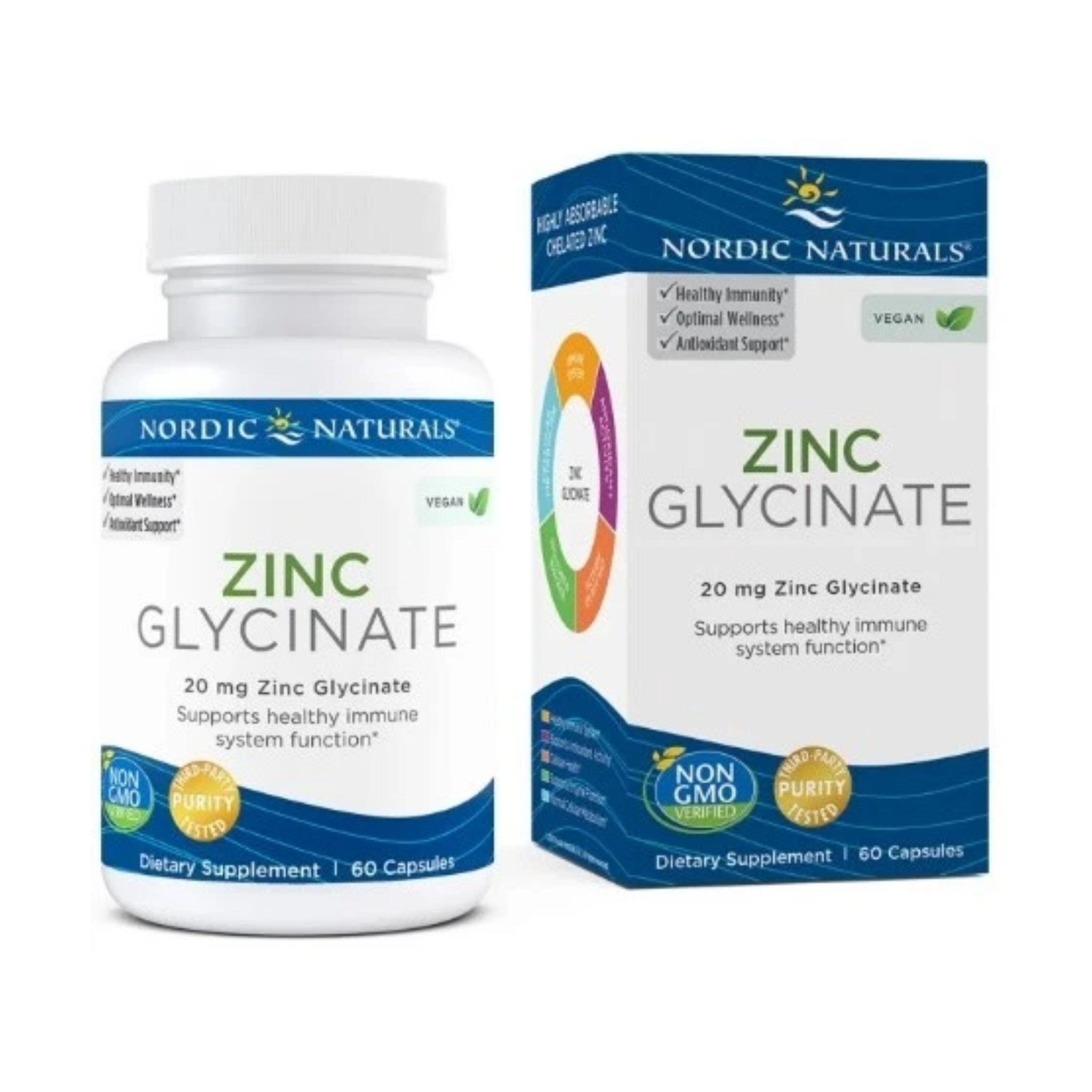 Nordic Naturals Zinc Glycinate, 20mg