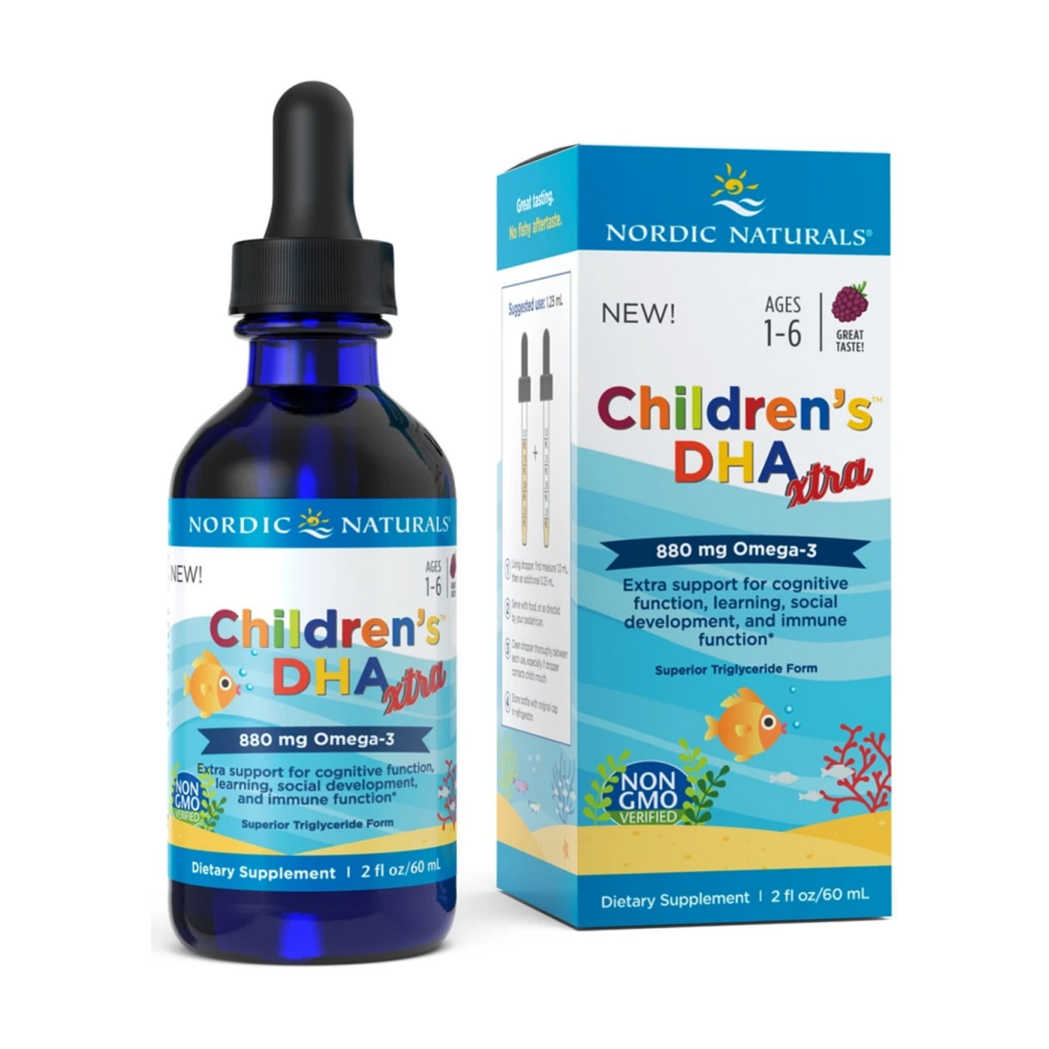 Nordic Naturals Children's DHA Xtra, 880mg Berry Punch