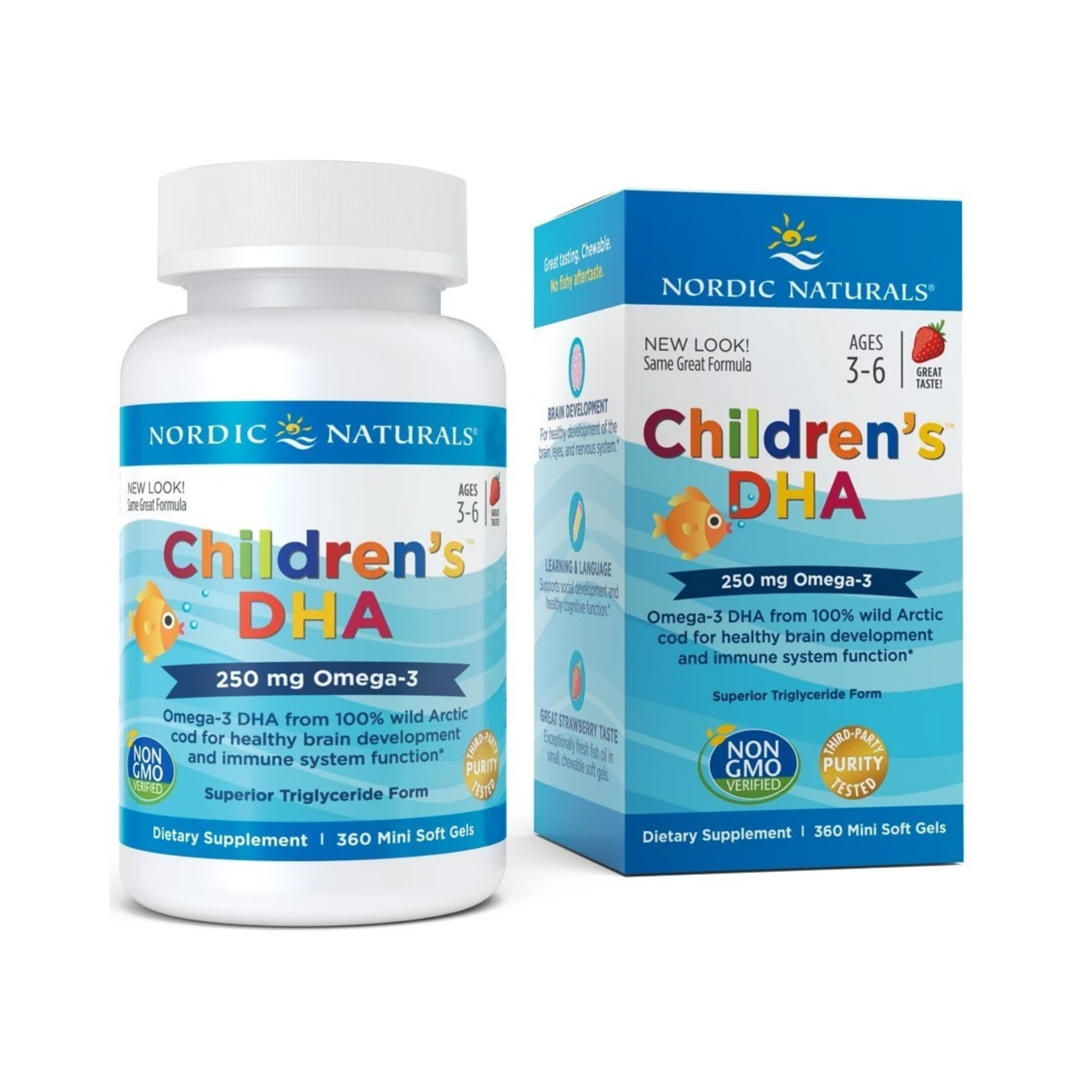 Nordic Naturals Children's DHA, 250mg Strawberry